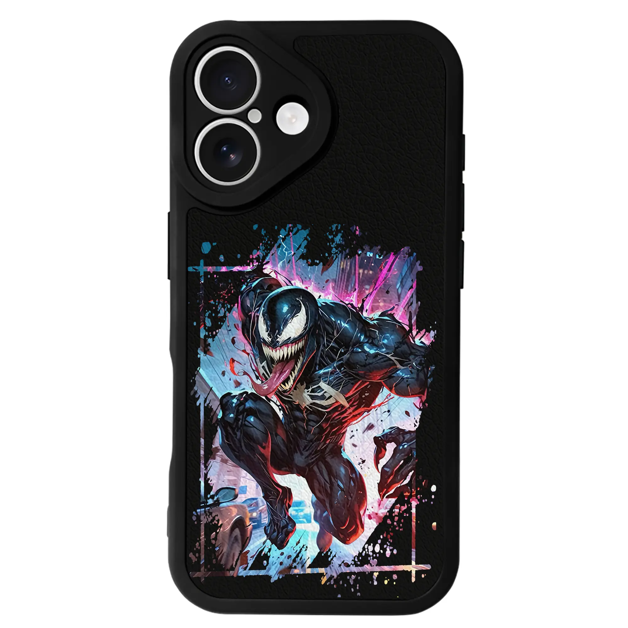 ヴェノム グッズ,ヴェノム - IPhone 16シリーズ対応 ・ シリコンスマホケース ・ レザー調 ・ 高精度フィット ・ 耐衝撃 ・ ワイヤレス充電対応 ・ 精密カット